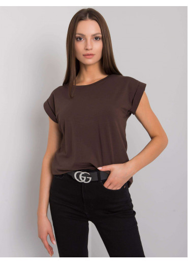 Hnedé bavlnené tričko