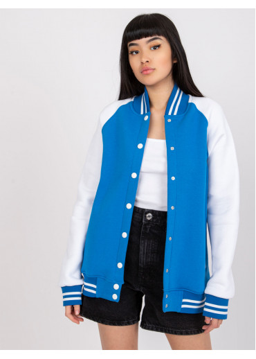 Modrá baseballová mikina