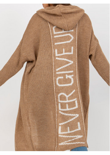 Béžovo hnedý kardigán