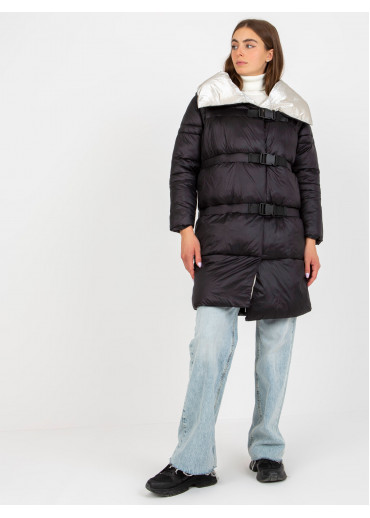 Čierna prešívaná bunda