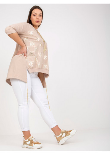Béžovo hnedá tunika