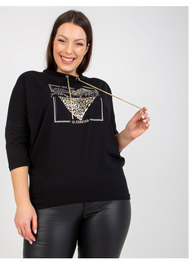 Čierne tričko s potlačou