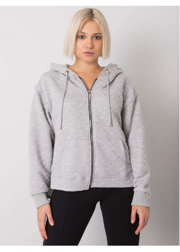 Sivá mikina s kapucňou