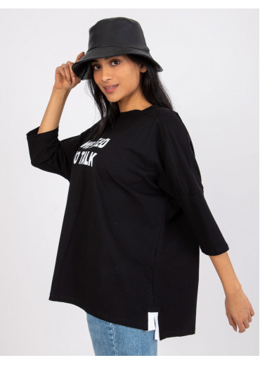 Čierne oversize tričko