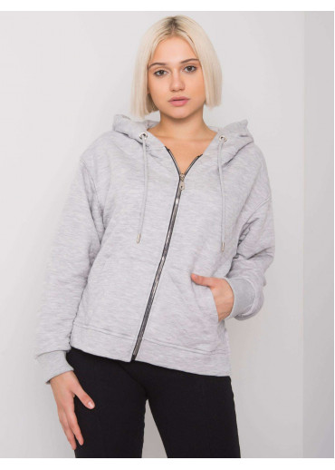 Sivá mikina s kapucňou