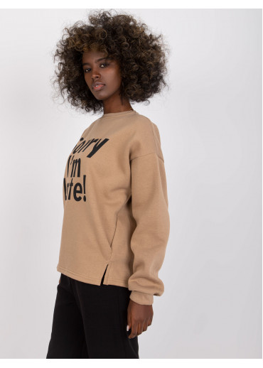 Béžovo hnedá mikina