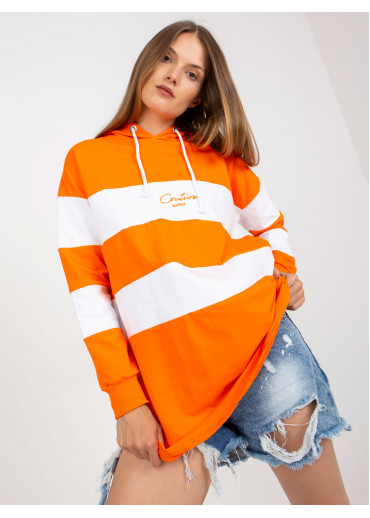 Oranžová mikina s kapucňou