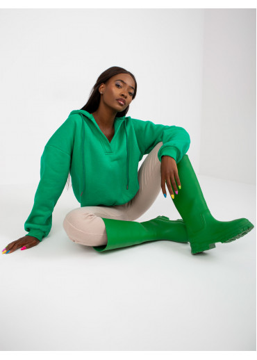 Zelená basic mikina