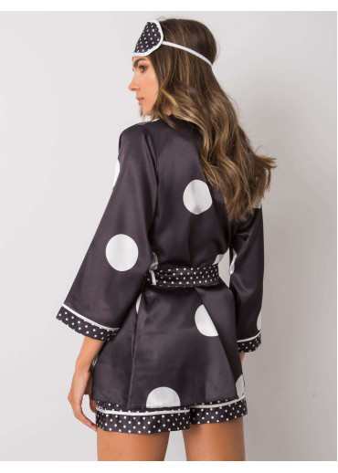 Čierny pyžamový set