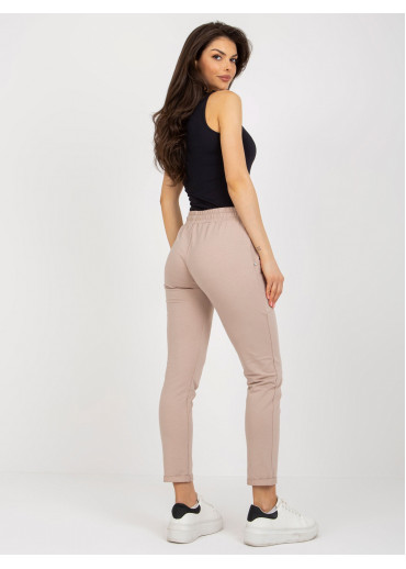 Béžovo hnedé tepláky