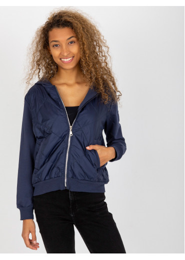 Modrá mikina s kapucňou