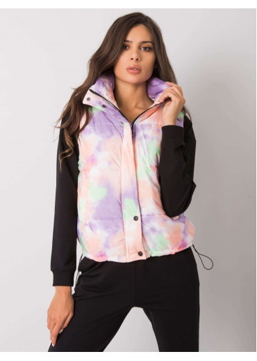 Oranžová batikovaná vesta