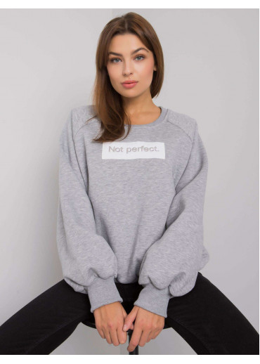 Sivá pohodlná mikina