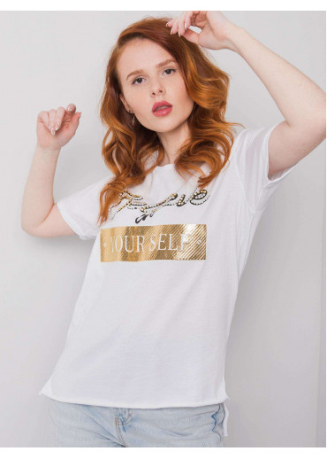 Biele bavlnené tričko