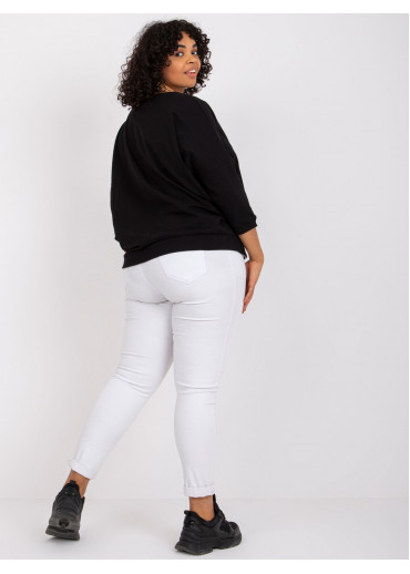 Čierne tričko s 3/4 rukávom