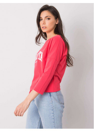 Koralovo ružové tričko s 3/4 rukávom