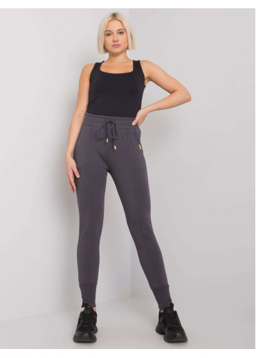 Grafitovo sivé tepláky