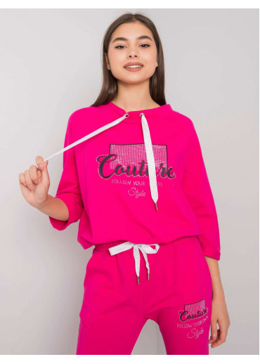 Fuchsiovo ružová tepláková súprava