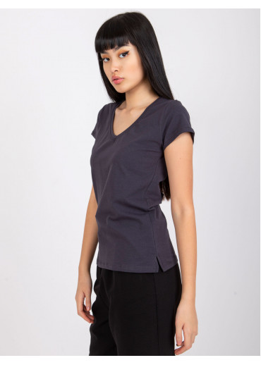 Grafitovo sivé basic tričko