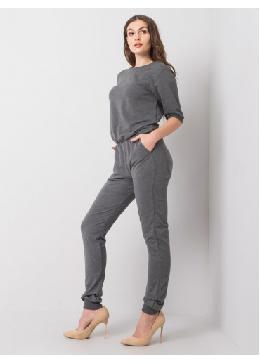 Tmavosivý teplákový overal