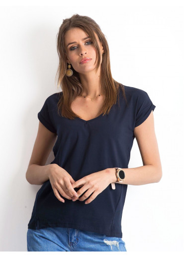 Modré basic tričko