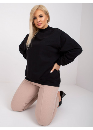 Čierna bavlnená mikina