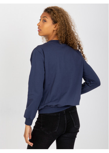 Modrá mikina na zips