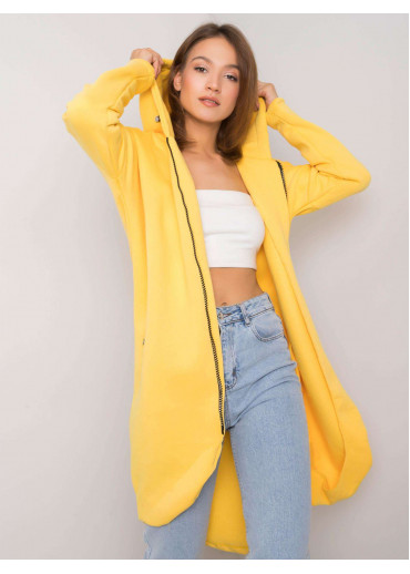 Žltá predĺžená mikina