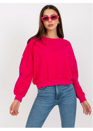 Fuchsiovo ružová mikina