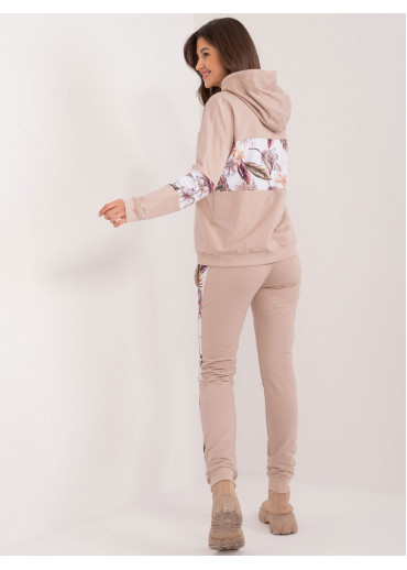 Béžovo hnedá tepláková súprava