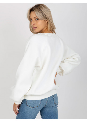 Smotanovo biela mikina Not perfect