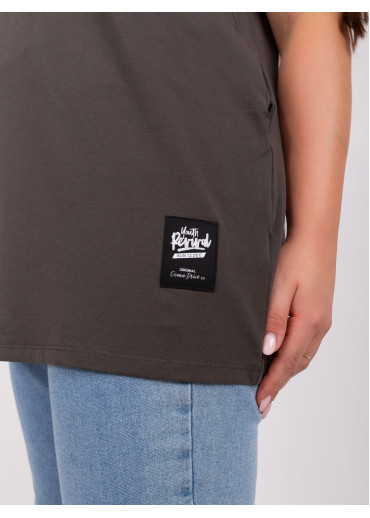 Tmavosivé predĺžené tričko