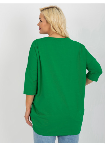 Zelená tunika s potlačou