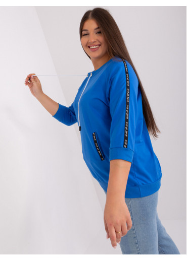 Modré tričko s 3/4 rukávom