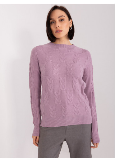 Fialový pulóver