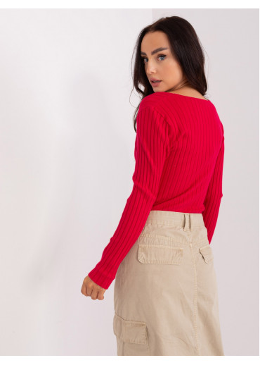 Červené tričko s dlhým rukávom