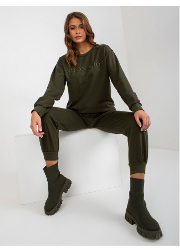 Khaki zelená tepláková súprava