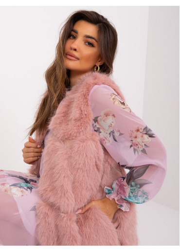 Púdrovo ružová vesta