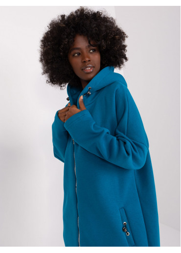 Zelená predĺžená mikina