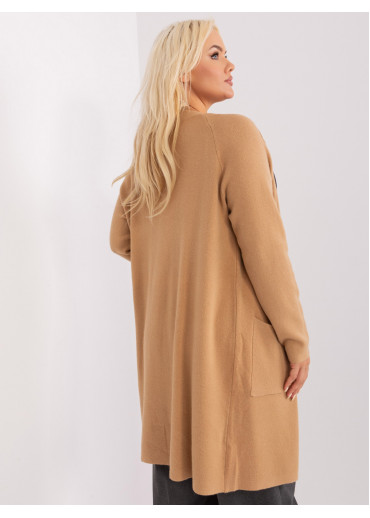 Hnedý predĺžený sveter