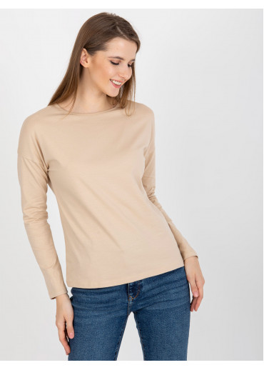 Béžovo hnedé basic tričko