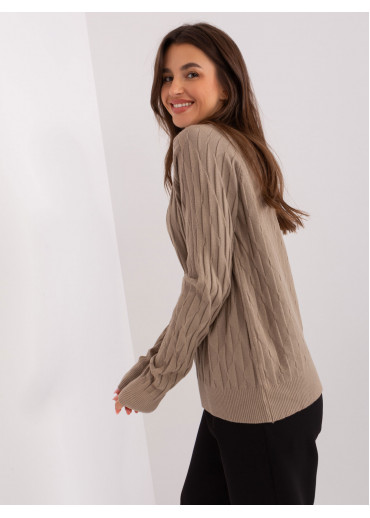 Béžovo hnedý pulóver