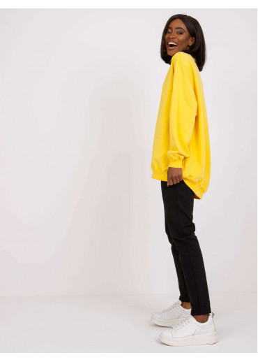 Žltá mikina so stojačikom