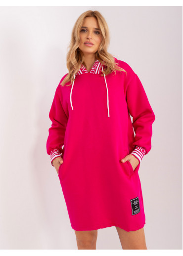 Fuchsiovo ružová mikinová tunika