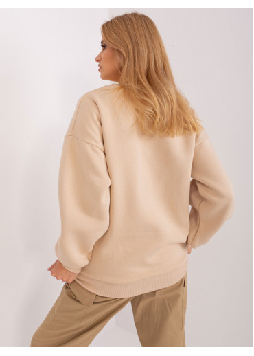 Béžovo hnedá mikina