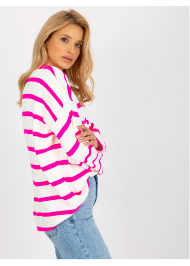 Neónovo ružový pulóver