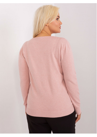 Púdrovo ružový pulóver