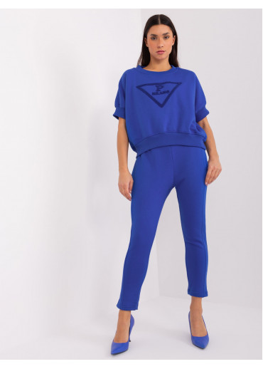 Kobaltovo modrý teplákový komplet