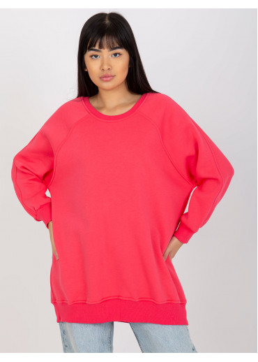 Koralovo ružová mikina