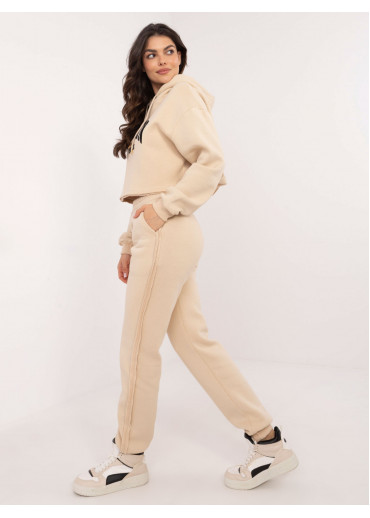 Béžovo hnedá tepláková súprava